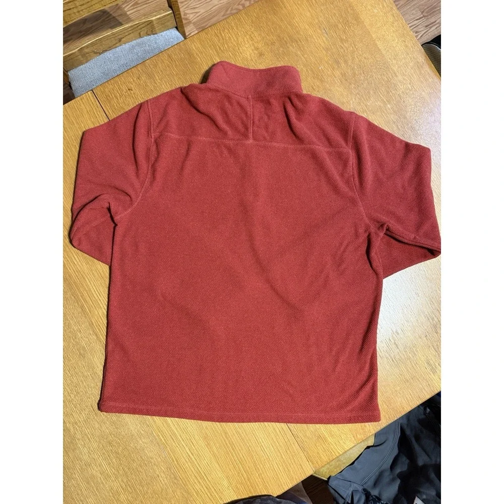 Killik Sweater Men's XL Red Waffle Knit 1/4 Zip Pullover Stretch Hunting